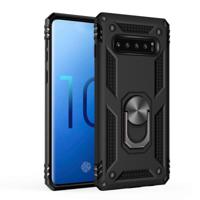 Sergeant Armor schokbestendige TPU + PC beschermende Case voor Galaxy S10 met 360 graden rotatie houder (zwart) - thumbnail