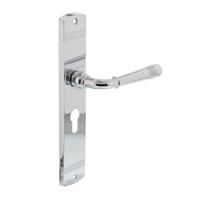 Intersteel Deurkruk Helena op langschild profielcilindergat 55mm - chroom - thumbnail