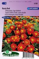 Tagetes Patula zaden Rusty Red afrikaantje - thumbnail