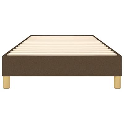 Boxspringframe stof donkerbruin 90x200 cm