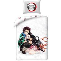 Demon Slayer dekbedovertrek 140 x 200 cm - katoen - thumbnail