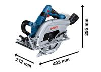 Bosch Blauw GKS 18V-70 L Accu-cirkelzaag | 190 mm | 2 x 5.5 Ah accu + Snellader | In L-Boxx 238 06016B9002 - thumbnail