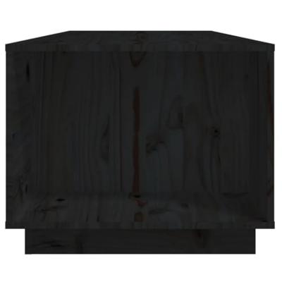 Salontafel 110x50x40 cm massief grenenhout zwart
