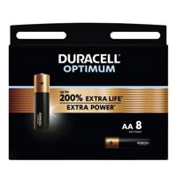 Batterij duracell optimum 8x aa | 12 stuks - thumbnail