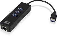 ACT AC6310 3-poorts USB en ethernet - thumbnail
