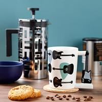 Headstock Gitaar - Gevormd Handvat Keramiek Mok - thumbnail