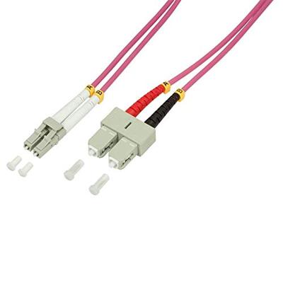 LogiLink FP4LS00 Glasvezel Optische vezel Aansluitkabel 50/125 µ Multimode OM4 0.50 m