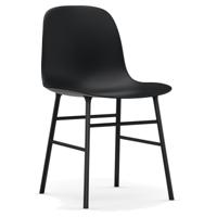 Normann Copenhagen Form eetkamerstoel Black vierpoot staal - thumbnail