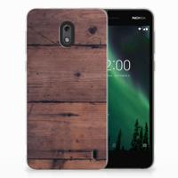 Nokia 2 | Bumper Hoesje | Old Wood - thumbnail
