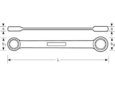 Bahco ringratelsleutel | S4RM-16-19