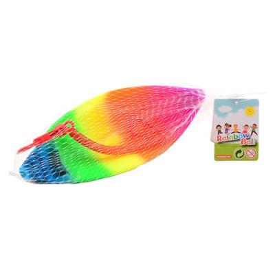 John Toy Regenboogbal maat 5 met koord John Toy Regenboogbal maat 5 met koord