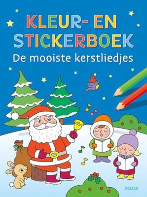 Deltas Kleur- en stickerboek kerstliedjes Deltas Kleur- en stickerboek kerstliedjes