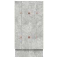 Opbergbedframe Beton Grijs 236.5 x 120 x 31.5 cm Bewerkt hout - thumbnail