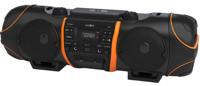 Reflexion CDR1000BT Ghettoblaster FM AUX, Bluetooth, CD, USB Zwart, Oranje - thumbnail
