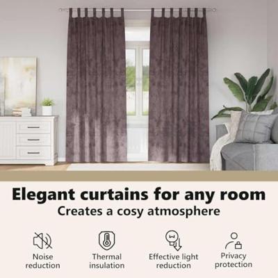 VidaXL Velvet gordijnen met gordijnen 2 pcs bruin 245 x 140 cm fluweel