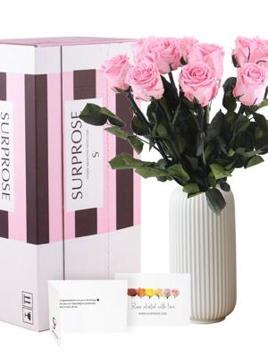 Zachtroze long life rozen - Kies je aantal van 5 t/m 20