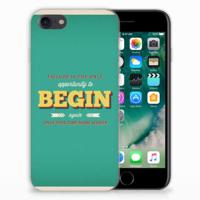 iPhone SE 2022 | SE 2020 | 8 | 7 | Siliconen hoesje | met naam Quote Begin - thumbnail