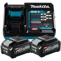 Makita Accu Starterset XGT DC40RA 2x BL4040 - 191L77-9 - thumbnail