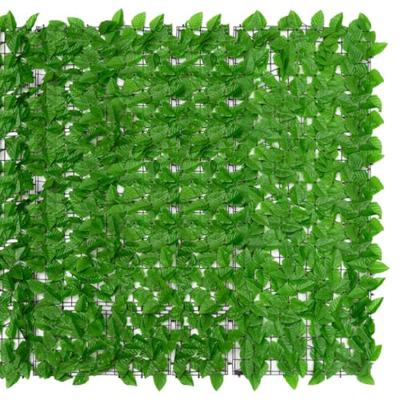 Balkonscherm met groene bladeren 600x150 cm