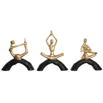 Decoratieve figuren DKD Home Decor 28 x 7 x 35 cm 28 x 8 x 36 cm Zwart Gouden Yoga (3 Stuks) Decoratieve figuren DKD Home Decor 28 x 7 x 35 cm 28 x 8 x 36 cm Zwart Gouden Yoga (3 Stuks)