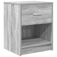 Nachtkastjes 2 st met lade 40x34x50 cm grijs sonoma eiken - thumbnail