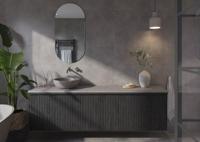 Ben Engraved Line afdekset voor inbouw wastafelkraan gunmetal pvd-coating - thumbnail