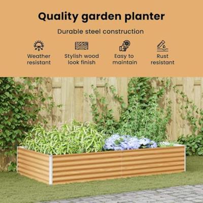 Verhoogde plantenbak 485 x 100 x 36 cm Gegalvaniseerd staal