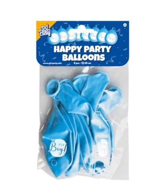 Happy party ballon - It&apos;s a boy 8 st - thumbnail
