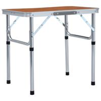 VidaXL Campingtafel inklapbaar 60x45 cm aluminium - thumbnail
