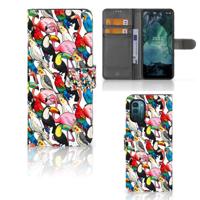 Nokia G11 | G21 | Telefoonhoesje | Met pasjeshouder | Birds - thumbnail