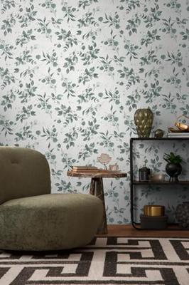 AS Creation Pure Elegance - Wit - Blätter - 397682