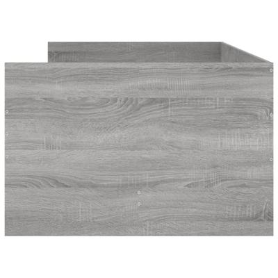 Bedframe met lades grijs sonoma eikenkleurig 90x200 cm - thumbnail