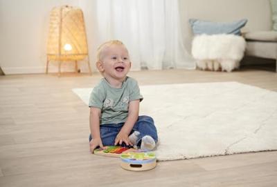Eichhorn houten trommel en xylofoon muziekset 3dlg.