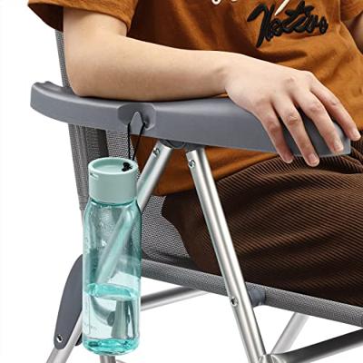 Tuinstoel met hoge rug Antraciet Aluminium , set van 2