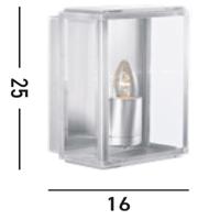 Searchlight Design muurlampBox - 8204SS - thumbnail