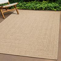 Vloerkleed ZIZUR binnen en buiten 200x290 cm jute look - thumbnail