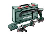 Metabo Accu Combo Set 2.4.3 | 18 V | (685204500) | BS 18 + W 18 L 9-125 685204500 - thumbnail