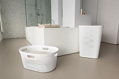 Curver infinity wasbox dots 60 liter wit