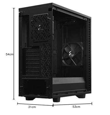 Define 7 Compact TG Dark - Behuizing - ATX, mATX en mITX - donker getint panel - 1 x USB 3.1 Gen 2 Type-C - 2 x USB 3.0 - 2 x USB 2.0 Define 7 Compact TG Dark - Behuizing - ATX, mATX en mITX - donker getint panel - 1 x USB 3.1 Gen 2 Type-C - 2 x USB 3.0 - 2 x USB 2.0