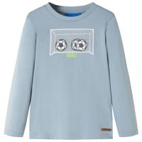 VidaXL Kindershirt met lange mouwen 116 lichtblauw - thumbnail
