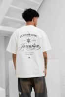 Jorcustom Handscript Loose Fit T-Shirt Heren Wit - Maat XL - Kleur: Wit | Soccerfanshop - thumbnail