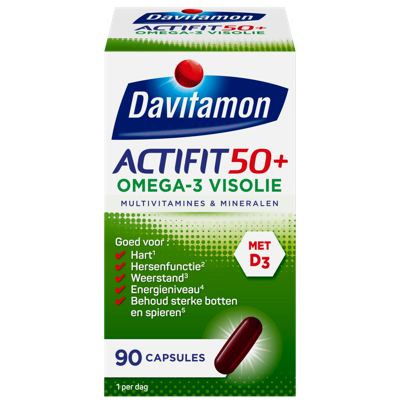 Davitamon Actifit 50+ Omega-3 Visolie Capsules Davitamon Actifit 50+ Omega-3 Visolie Capsules