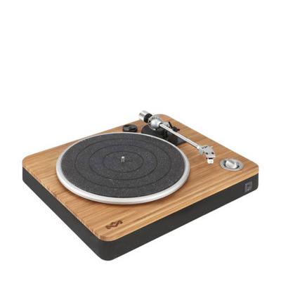 HOUSE OF MARLEY Stir It Up Turntable Turntable, 45/33 Turns, aluminiumlegering plaat, stijve metalen arm, Audio-Technica MM Cartridge, hout/zwart