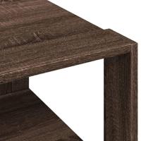 Salontafel 51,5x51,5x30 cm bewerkt hout bruin eikenkleurig - thumbnail