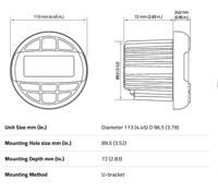 Hertz HMR 10D digitale media-ontvanger met Bluetooth en Dab + voor boten/marine - thumbnail