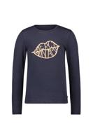 Like Flo winter jersey t-shirt meisjes - navy blauw - Emy - print/longsleeve - thumbnail