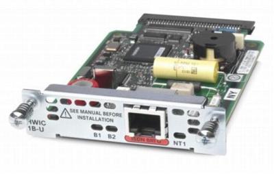Cisco 1-poorts ISDN BRI U-interfacekaart met hoge snelheid WAN-interface