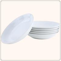 OTIX Diepe borden Soepborden Set van 6 stuks 21cm Wit met Gouden ra... - thumbnail