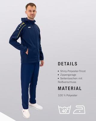 JAKO M9450 Polyesterpak Met Kap Classico - Nachtblauw/Citroen - XL