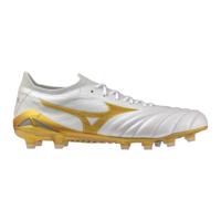 Mizuno Morelia Neo IV Beta Japan Gras Voetbalschoenen (FG) Wit Goud Zilver - thumbnail